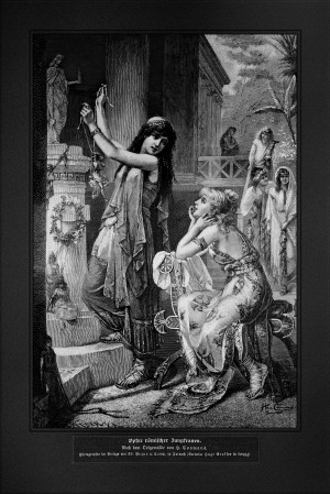 Die Gartenlaube by Heva Coomans Old Masters Engraving Reproduction